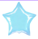 Star  Pastel Baby Blu  18"/45cm