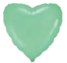 flexmetal Heart Pastel Mint  18"/45cm