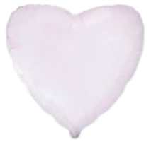 Flexmetal Heart White  18"/45cm