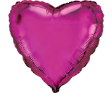 Flexmetal Heart Purple  18"/45cm