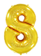 Flexmetal numero 8 oro 44"/112cm h