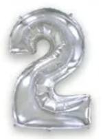 Flexmetal numero 2 Argento 44"/112cm h