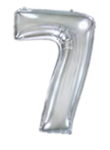 Flexmetal numero 7 Argento 44"/112cm h