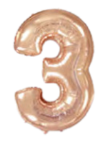 Flexmetal numero 0 Rose Gold 44"/112cm h