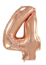 Flexmetal numero 4 Rose Gold 44"/112cm h