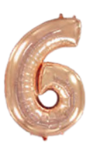 Flexmetal numero 6 Rose Gold 44"/112cm h