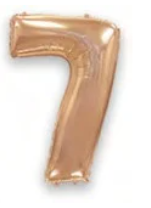 Flexmetal numero 7 Rose Gold 44"/112cm h